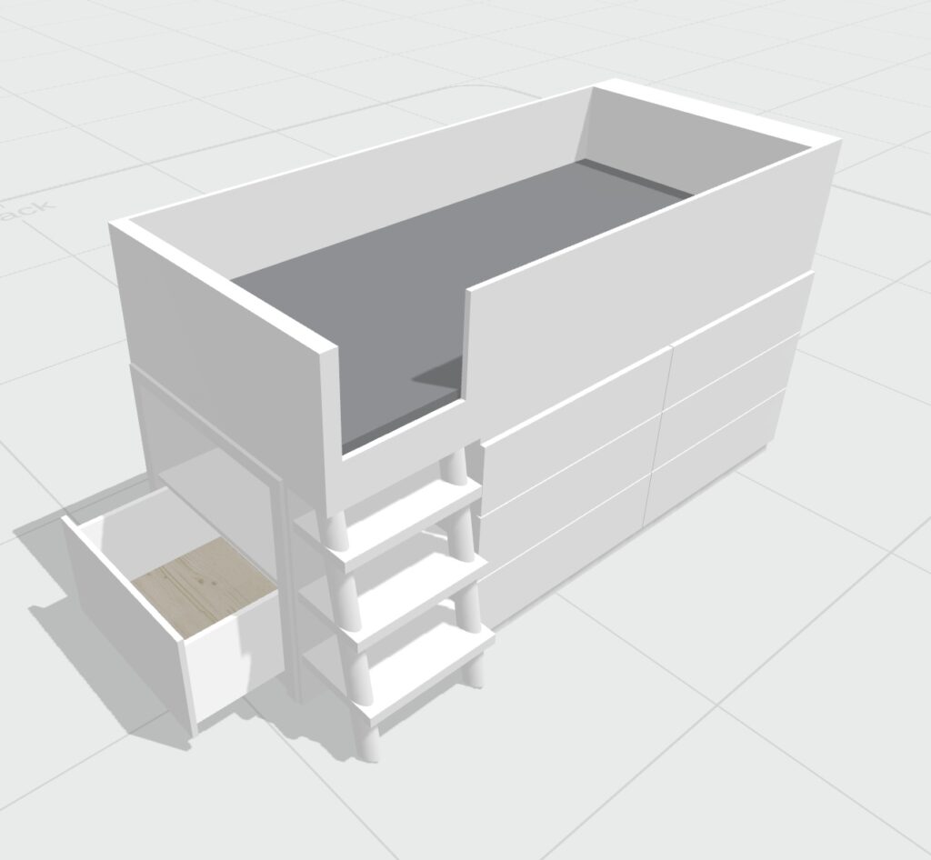 3D Designs for bespoke furniture