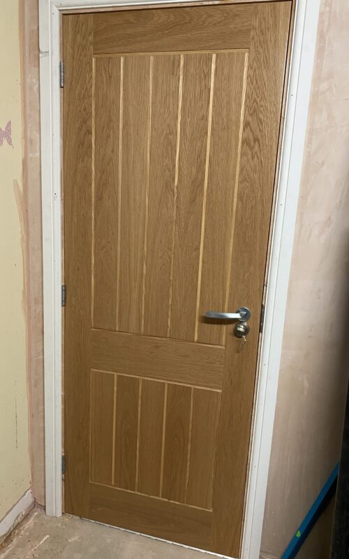 Oak internal door.